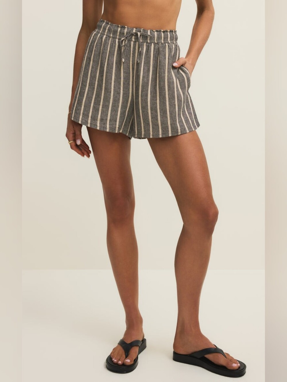 The Perfect Linen Striped Short